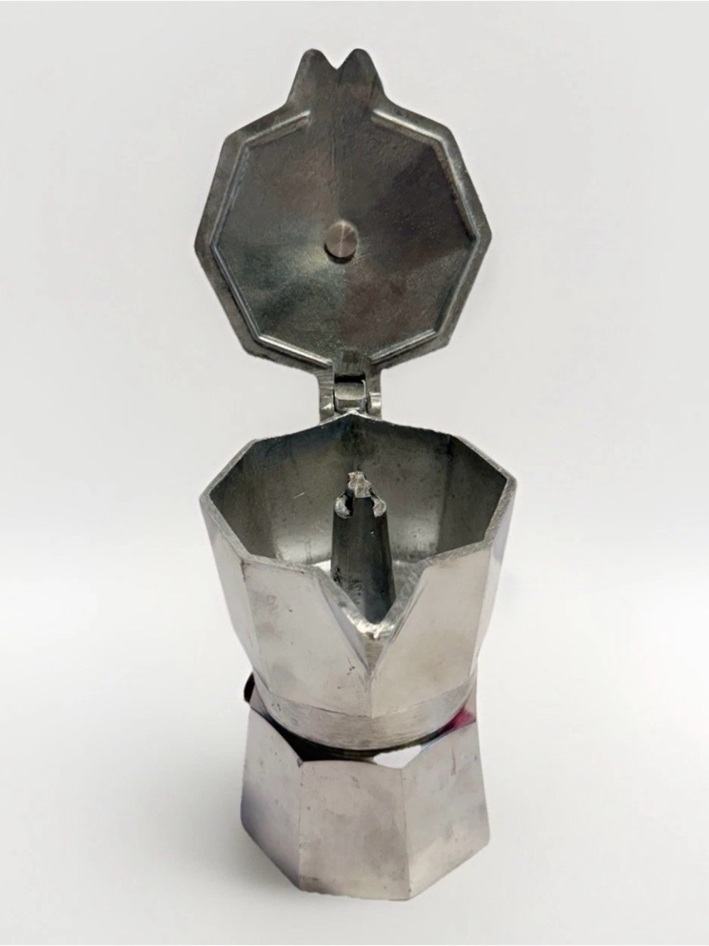 Vintage Small 1 Cup Stove Top Expresso Maker Aluminum - Picture 4 of 7